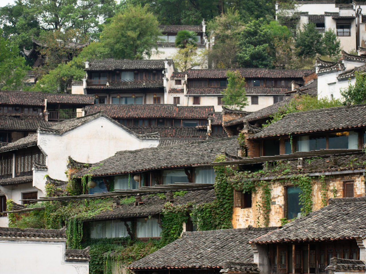 岭南乡村故居空间环境氛围图
